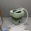 9L Portable Washing Machine, Mini Laundry Washer with 3 Kinds of Time Modes, for Underwear, Baby Clothes, Sock, Small Delicates. Foldable Washing Machine for Apartment, Home, Hotel, Camping, RV(Green)