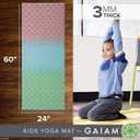Gaiam Kids Yoga Mat Exercise Mat, Yoga for Kids with Fun Prints - Playtime for Babies, Active & Calm Toddlers and Young Children
