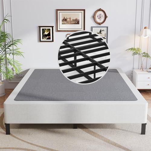 OSASET Queen Box Spring, 9 Inch Box Spring for Queen Bed, Heavy Duty Metal Frame Mattress Foundation Support for 3000lbs, Easy Assembly, Noise Free, Non Slip