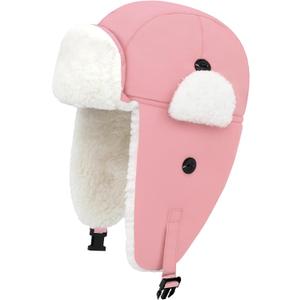 Sarfel Toddler Winter Hat Baby Winter Hat Waterproof Infant Kids Snow Hats Warm Fleece Toddler Trapper Hats Kids Beanie Cap (12-24 Months)