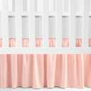 Lush Decor Ruffle Crib Skirt, 16" Drop, Pink
