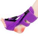 ANSUSIC Plantar Fasciitis Night Splint-Upgrade 3 Adjustable Plantar Fasciitis Relief Brace, Plantar Fasciitis Relief Women Men Straps, Support Relief Foot Drop Achilles Tendonitis Day Night, (Purple-1PC)