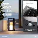 Outdoor Solar Lanterns Waterproof with IP65, LED Smart Outdoor Floor Lamp, Dimmable Floor Lamps with Remote Brightness & Timer Control, Solar Powered Outside Lantern Dusk to Dawn for Patio