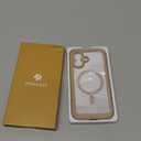 Miracase for iPhone 17 Case 6.3'', Full-Body Military Grade Drop Protection Outdoor Phone case with Built-in Glass Screen &Camera Control,Easy Installation,No Gap,Compatible with MagSafe, Gold