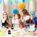 2 x 25Pcs Stranger 5 TV Happy Birthday Cake Decorations with 1Pcs Cake Topper, 24Pcs Cupcake Toppers for Movie Theme Birthday Party Supplies, 4.7 inches x 6.3 inches