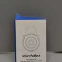 Gym Locker Padlock Fingerprint Padlock eLinkSmart Waterproof Keyless Smart Lock iOS Watch App Unlock View Record Combination Padlock for School Gym Locker Gun Case Field Box Colorful Acrylic (Rainbow)