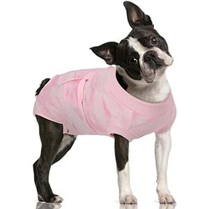 FUAMEY Recovery Suit for Dogs After Surgery,Soft Breathable Dog Bodysuit E-Collar & Cone Alternative Surgical Suit,Male Female Dog Neuter Spay Suits Anti Licking Wounds Onesie Pink Tie Dye M