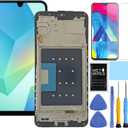 for Samsung Galaxy A16 5G Screen Replacement for Samsung A16 Screen Replacement with Frame kit A166e A166u A166p s166v A166w S166dl LCD Touch Display digitizer Assembly (Not for 4G) (Black)