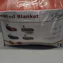 Homemate Electric Heated Blanket Twin Size - 62"x84" Heating Blanket Twin Size 1/2/4/6/8 Hours Auto-Off 10 Heat Level Over-Heat Protection Soft Flannel Sherpa ETL Certification (Beige (Striped))