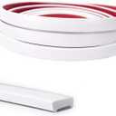 Art3d 30 Ft Peel and Stick Flexible Vinyl Molding Trim for Wall Tile Edges, Kitchen backsplash, Mirrior Frame in Mirror in White