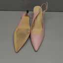 Rilista Women's Slingback Kitten Heels Closed Pointed Toe Wedding Party Dress Pumps Shoes (11)