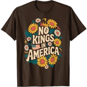 No Kings in America We The People Political Shirt Men Women T-Shirt, M