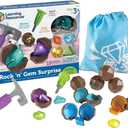 Learning Resources Rock 'n Gem Surprise, Sorting, Matching & Counting Skills Activity Set, Early STEM, 19 Pieces, Ages 3+