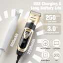 Cat Clippers for Matted Hair - Cordless & Quiet Pet Clippers for Cats with Long Hair, Low Noise Cat Shaver & Nail Grinder Kit for Grooming Small Dogs (Gold)