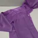 Kids Rain Poncho, Reusable EVA Children Raincoat for 6-13 Girls Boys, Waterproof Rain Jackets Rainwear with Hood (2 Purple)