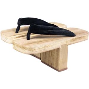 Japanese Style Cosplay Sandal Clogs Wooden Slippers Ninja Flip Flop Geta Sandal Clogs One Tooth Geta Sandals (27cm, Multicoloured-06)
