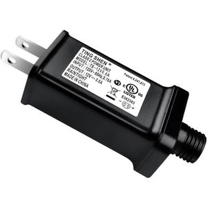 12V 0.6A LED Power Supply TS-12V0.6A LED Transformer Class 2 Power Unit US Plug Adapter Replacement, Seasonal-Use LED Driver for LED String Light, Christmas Holiday Lighting (12V0.6A)