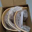 Bamboo Towel Rack by Aura Nest Set of 4 Wood Towel Racks Bamboo Bathroom Accessories -Wall Towel Holder for Rolled Towels Wooden Towel Racks for Bathroom Spa Bathroom - Natural Bamboo