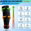 CHARMKING Calf Compression Sleeve for Women & Men Circulation (3 Pairs) 15-20 mmHg is Best Athletic for Running, Flight Travel, Support, Cycling, Pregnant - Boost Performance (XX-Large, 02 Beige/Beige/Beige)