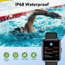 LIVIKEY Fitness Tracker Watch with Heart Rate Monitor, Activity Tracker with Pedometer, Sleep Monitor, Calories & Step Counter, IP68 Waterproof Smart Watches for Women Men Fitness Watch for Sports