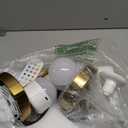 SMARYONG Vintage Battery Operated Wall Sconces Set of Two, with Green Tulip Glass Lampshade, Wireless Rechargeable Battery Powered Wall Light for Bedroom Living Room Bathroom Hallway Home Decor