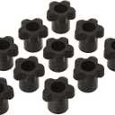 Innovative Components - AN4C----5S2--21 AN4C-5S221 1.38" Star knob thru hole 1/4-20 steel zinc insert black pp (Pack of 10)