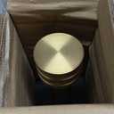 Single Curtain Rods 48-84 Inches,1 inch Heavy Duty Adjustable Window Drapery Rod, Modern Round Decorative Windows Curtains Rods, Brushed Gold