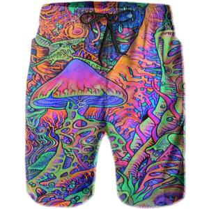 Mens Quick Dry Swim Trunks with Mesh Lining, Summer Surf Long Beach Pants Board Shorts Bathing Suits