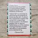 Pilgrim Soul Clever Girl Conversation Cards, Thought-Provoking Questions for Insightful Dialogue. A Party Game and Ice Breaker Game for All Adults, with 150 prompts.