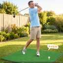 Golf Hitting Mat 3x5/4x4/5x4/6x4FT, Thick Durable Turf & Foam Base