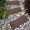 Sekcen 3 Pack Rubber Stepping Stones 15.75”x15.75” Outdoor Garden Walkway Recycled Paving Stones Pavers for Walkways