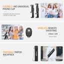 71 Camera Tripod Aluminum Tall Tripod Stand Compatible with Canon Nikon with Wireless Remote Phone Holder and Bag Max Load 6.6 LB