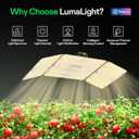 VIVOSUN LumaLight 200W LED Grow Light, Full Spectrum Plant Light, Smart Dimmable & High PPFD for Indoor Plants Seedling Vegetables Bloom, Fits 24/33 Grow Tents