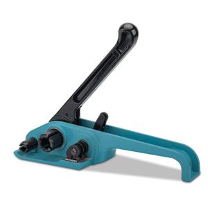 MYFAMIREA Heavy Duty Poly Strapping Tensioner Sealer and Cutter Manual Packing Tools Kit for 1/2"-3/4" Width Polyester Polyproplyn Strap(Lake Blue)