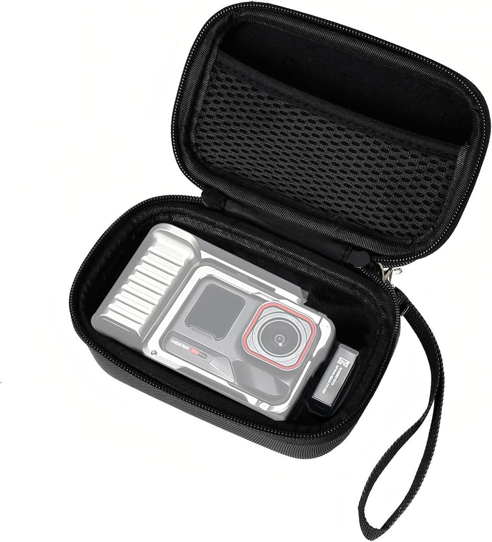 Case for Insta360 ace pro 2: Hard Shell Travel Carrying Case Fit for Insta360 Ace Pro/Ace Pro 2 Camera & Grip Accessories. (Black)