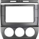 Radio Stereo Bezel for Jeep Compass 2007-2010 Dash Installation Mount Trim Kit Fits 10.1" and 2 Din
