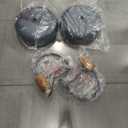 Darkaway Large Barn Light Fixtures 18inch Dome Wall Lamps Sconces with Hammered Metal Shade, Blue Gooseneck Lighting for Outdoor Indoor Patio Porch Hallway Garage Lights, 2 Pack