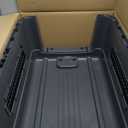 SportPet Airline Compliant LARGE 28.75" Travel Dog Kennel- Durable Plastic Airline Pet Carrier w/ Removable Wheels & Food Bowls, Collapsible Indoor/Outdoor Dog Kennel, Dogs up to 28"L & 20"H-Dark Gray