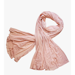 Everjune 100% Silk Mesh Scarf/Shawl/Swim Cover Up - Peach Color