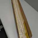Glossy Gold Wrought Iron Stair Plain Balusters for Interior, 1/2" X 44" Square Metal Spindles for Stairs, Upgrade and Decorate Stairs (10)