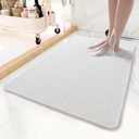 Non-Slip Bathtub Mat, 16x 24 Inch, Shower Mats for Bath Tub, PVC Loofah Bathroom Mats for Wet Areas, Quick Drying