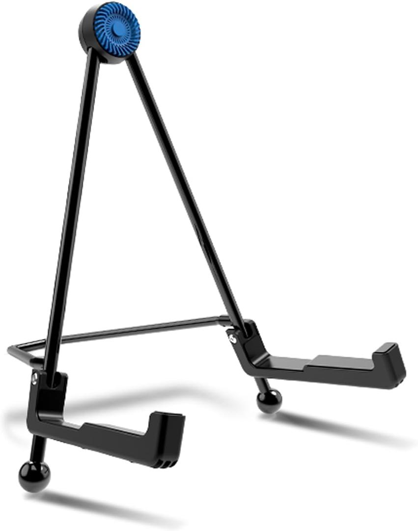 Guitar Stand Foldable Stand A-Frame Guitar Stand Folding Portable Travel Guitar Stand for Acoustic Electric Bass Classical Guitar Banjo Ukulele