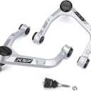 KSP Upper Control Arms for 2-4" Lift fit 19-25 Silverado Sierra 1500,Forged Aluminum UCA with OE Style Rubber Bushing fit for Chevy GMC New Model,Aftermarket Control Arm With 3pcs Greasable ball Joint