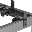 Kaen Mattress Slide Stopper, 6-Pack Non Slip Mattress Gaskets for Metal Frame Bed, Adjustable Stopper Holder in Place Gripper from Sliding with 3 Size Fixing Positions (Black)