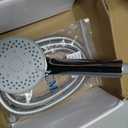 NearMoon Filtered Shower Head, High Pressure 8″Square, 5 settings Handheld Rain Shower Filter Combo with Self-adhesive Holder/1.5M Hose -1 Replaceable Filter Cartridge (Chrome Finish)