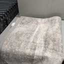 Living Room Area Rug 5x7 - Modern Abstract Washable Bedroom Rugs with Non Slip Rubber Backing Indoor Low Pile Carpet for Office Nursery Soft Ultra Thin Home Decor Floor Mat for Bathroom 5x7 Beige