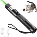 Long Range Green Laser Pointer Beam with USB Charging, Presentation Remotes for Indoor Meetings, Presentation, Interactive Toys for Indoor Dogs Cats