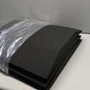 moonoom 22"x22" Couch Cushion Support, Black Sofa Cushion Sagging Repair, Curved High Density Foam Replacement for Furniture Sagging Seat Sectional Loveseat Chair (3 Pcs)