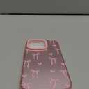 ZTOFERA for iPhone 16 Pro Case,Cute Pink Ribbon Bow Tie Planet Star Floral Aesthetic Phone Case,Trendy Slim Hard IMD Shockproof Protective Bumper Phone Cover for Women Girls,Heart