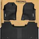 OEDRO Floor Mats for 2019-2024 Dodge Ram 1500 Crew Cab New Body (NOT for Classic Models) with Original Storage, All-Weather TPE Custom Fit Floor Liner for Dodge Ram 1500, Full Set Car Mats (black)